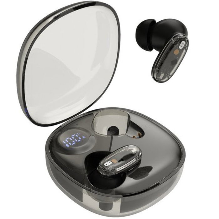 Mars Gaming MHIB2 Auriculares Gaming Bluetooth Semitransparente Negro